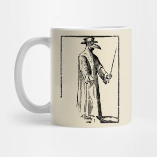 Plague Doctor ∆∆∆ Vintage Illustration Design Mug